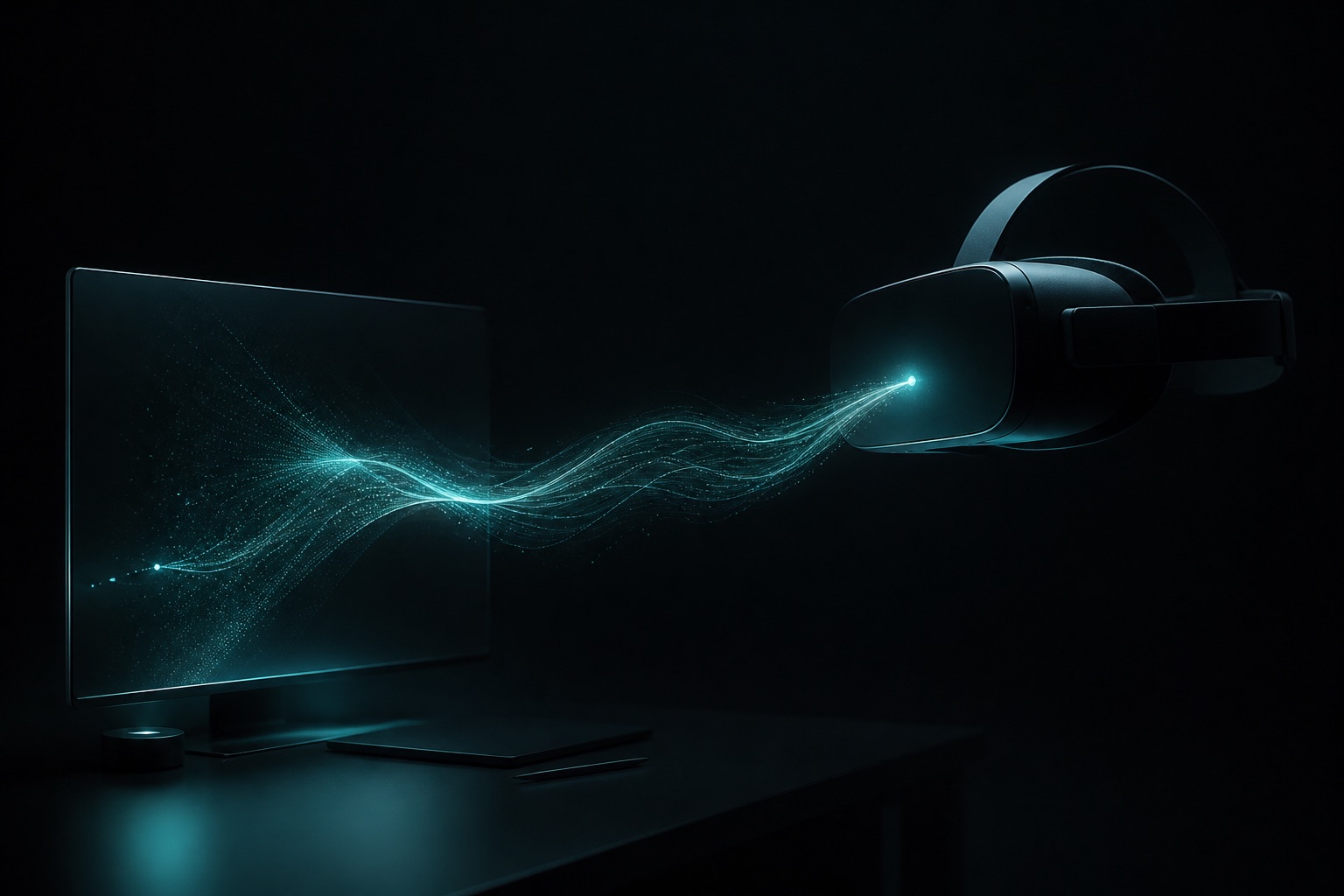Connection between web account and VR headset