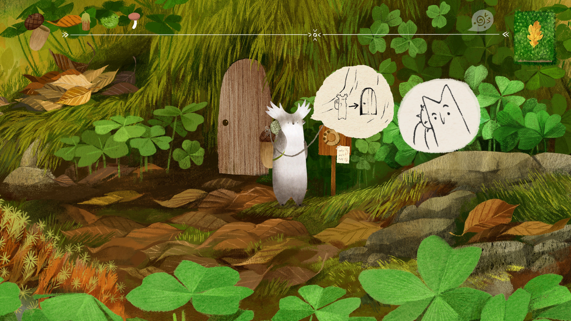 Tukoni world overview with characters in a painted landscape